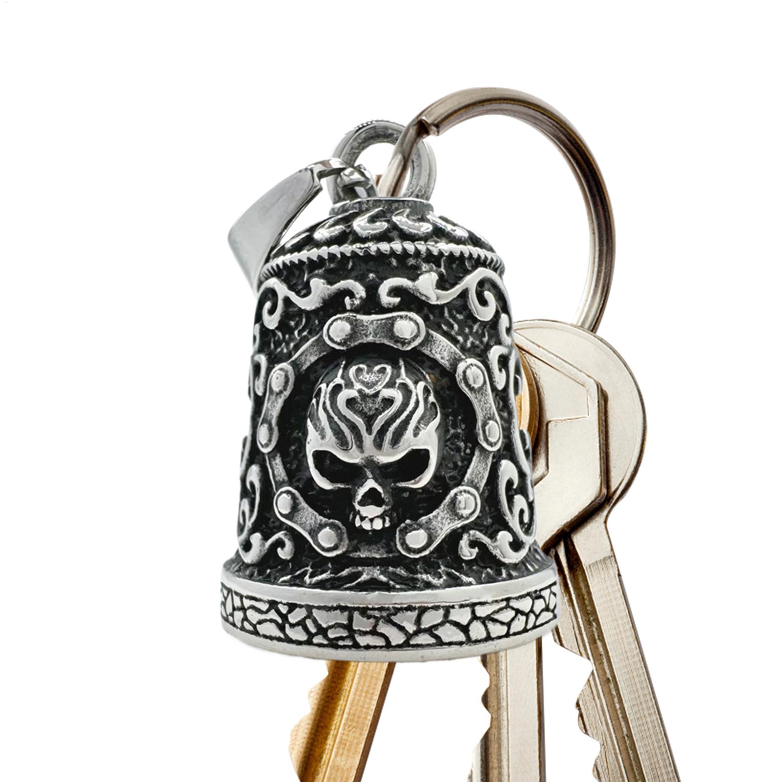 Car Accessories Gifts For Men - Skull Bell Charm Motorcycle Bells Decor