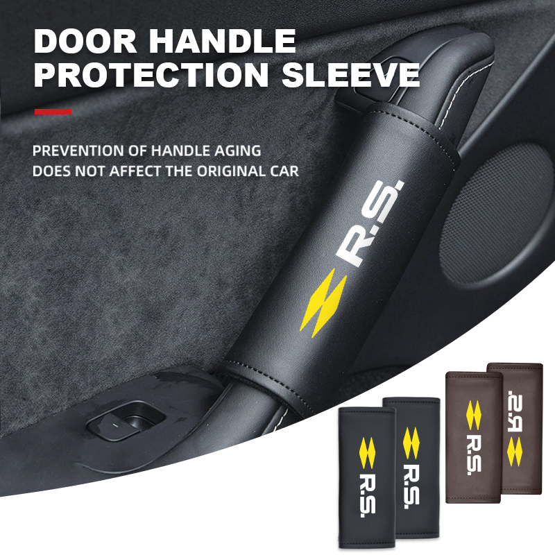 Car Door Handle Protector - Leather Car Door Handle Anti Scratch
