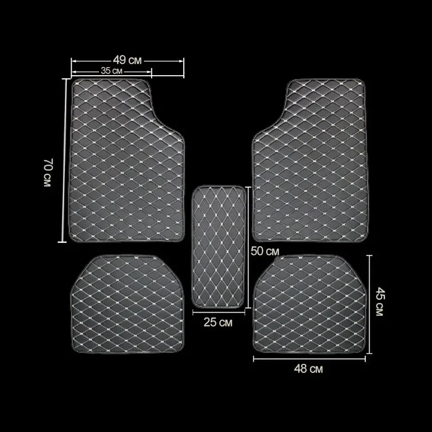 Car Floor Mats 5Pcs PU Leather - Car Floor Mat Rubber review and price