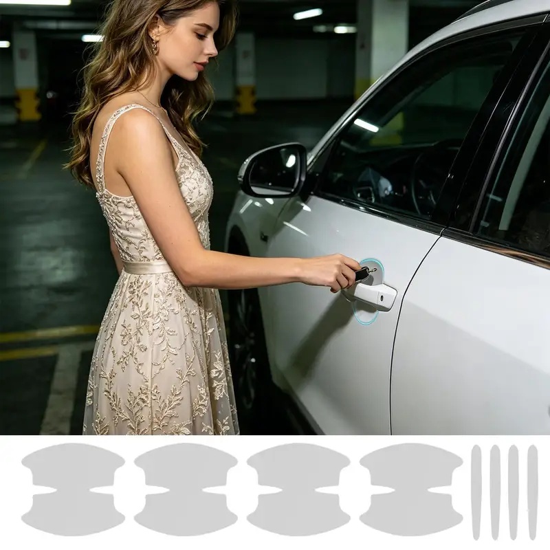 Car Door Handle Sticker 8 Piec - Car Door Handle Protector review and price