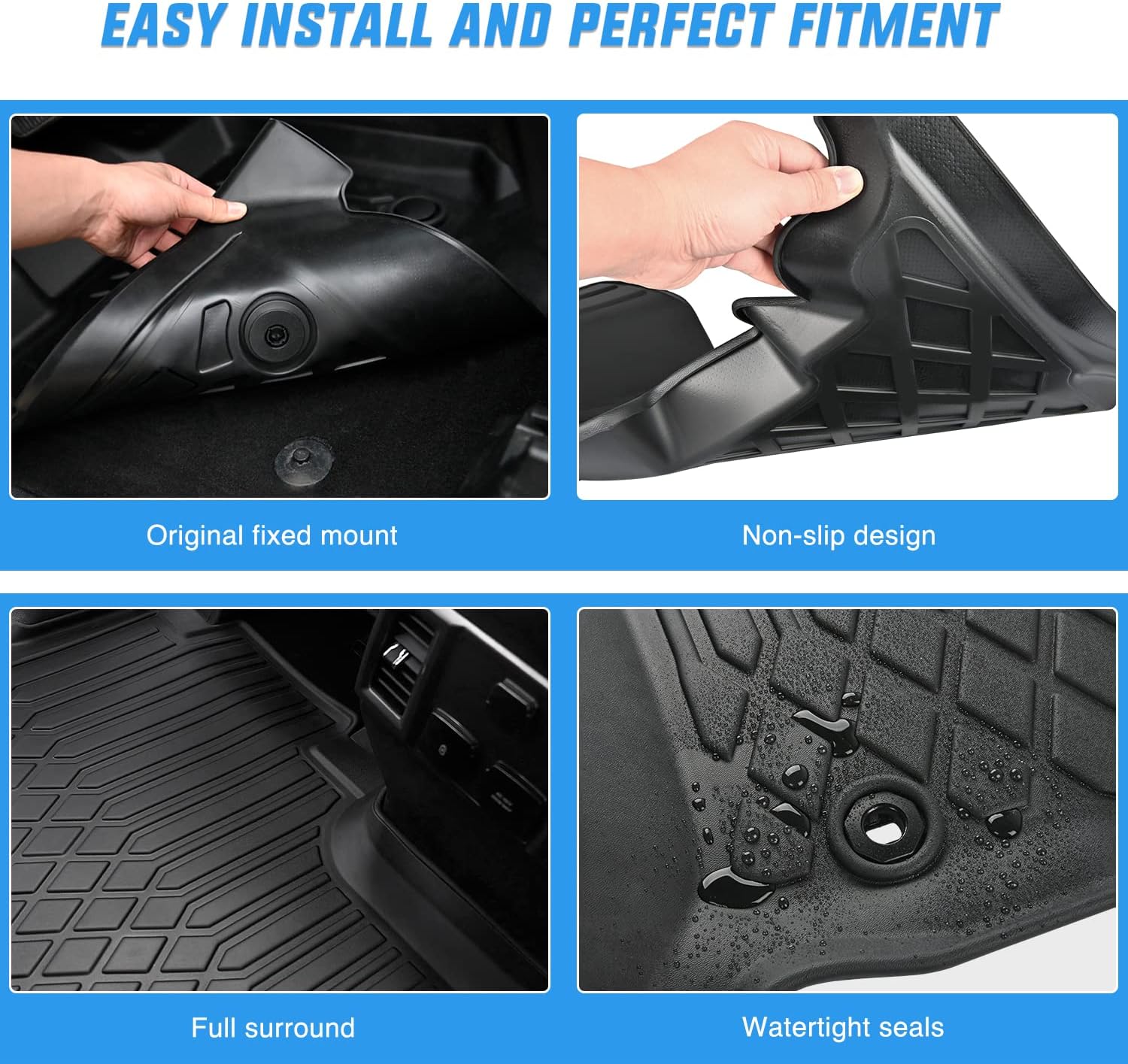 Nilight Custom Fit TPE Floor M - Car Floor Mat Rubber review and price