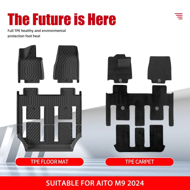 Trunk Mat for Aito M9 2024 Car - Car Floor Mat Rubber review and price