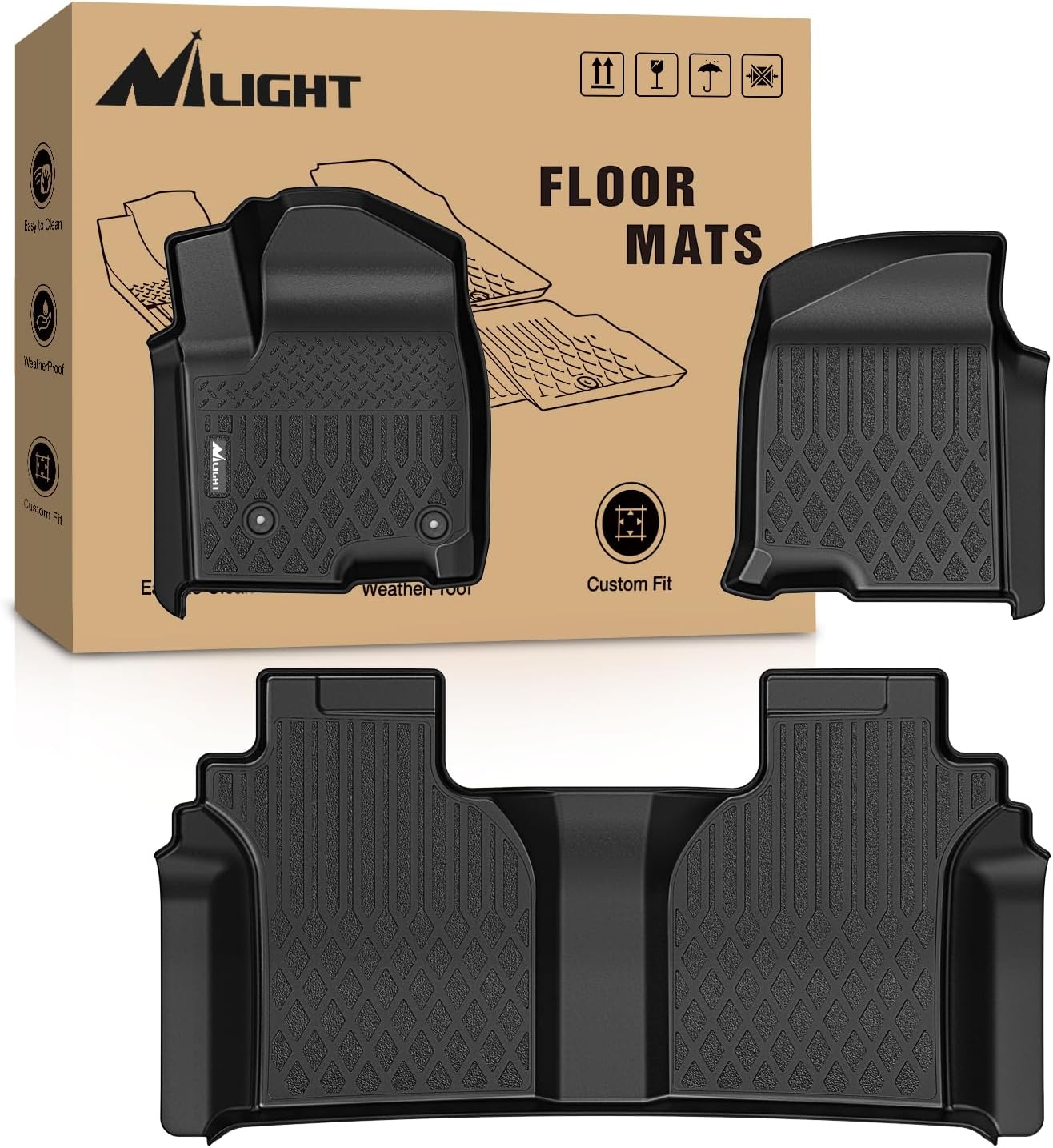 Nilight Floor Mats for Chevy S - Car Floor Mat Rubber review and price