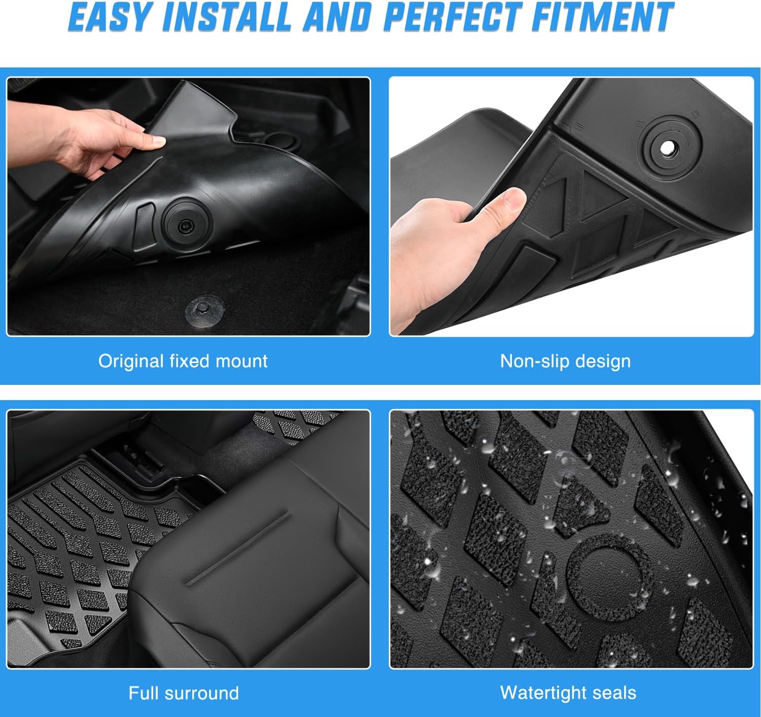 Nilight Floor Mats for Chevy S - Car Floor Mat Rubber review and price