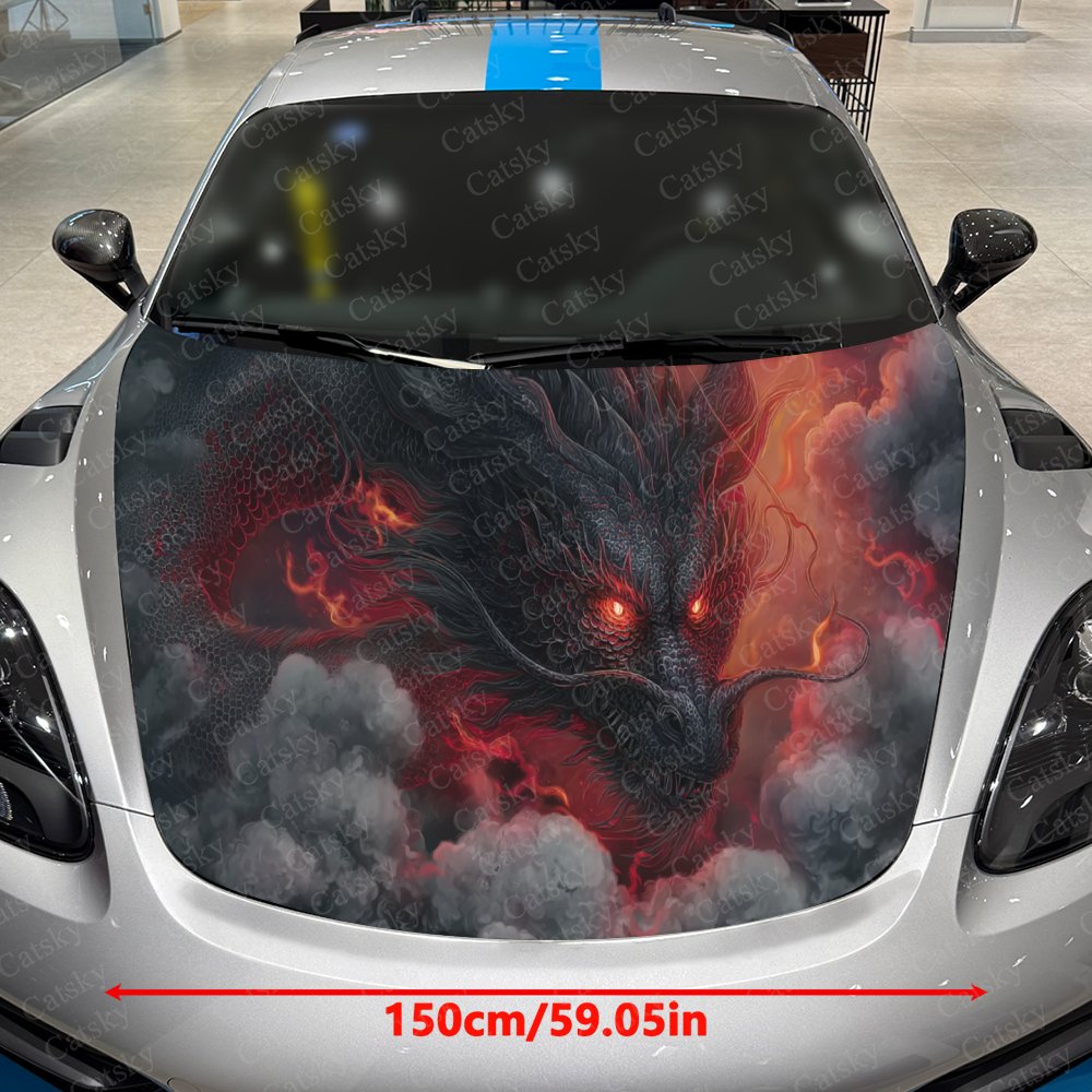 Black Dragon Car Hood Stickers - Car Accessories Gift Ideas review and price
