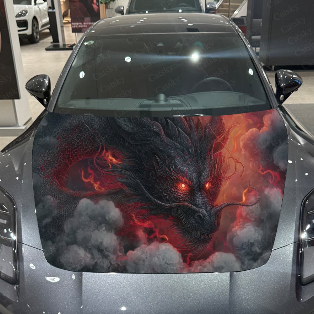 Black Dragon Car Hood Stickers - Car Accessories Gift Ideas review and price