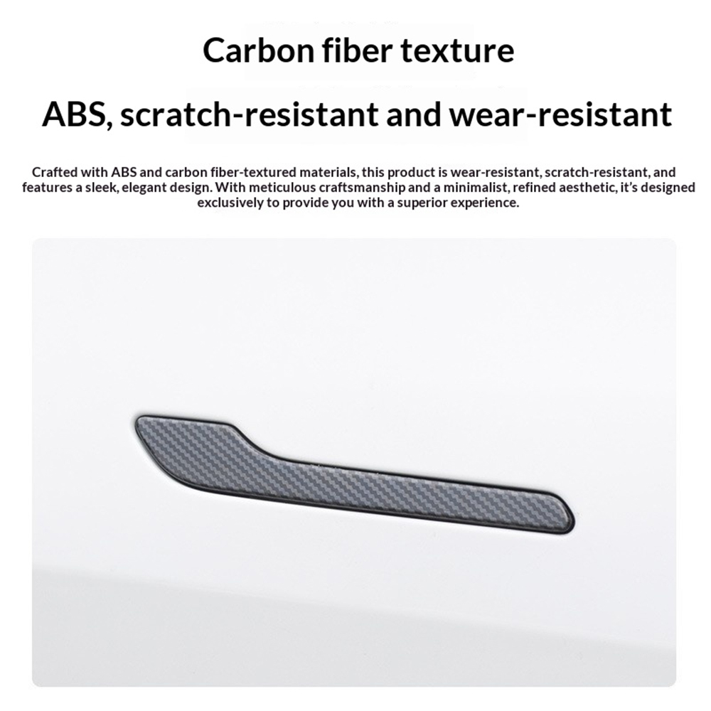4PCS ABS Carbon Fiber Car Door - Car Door Handle Protector review and price