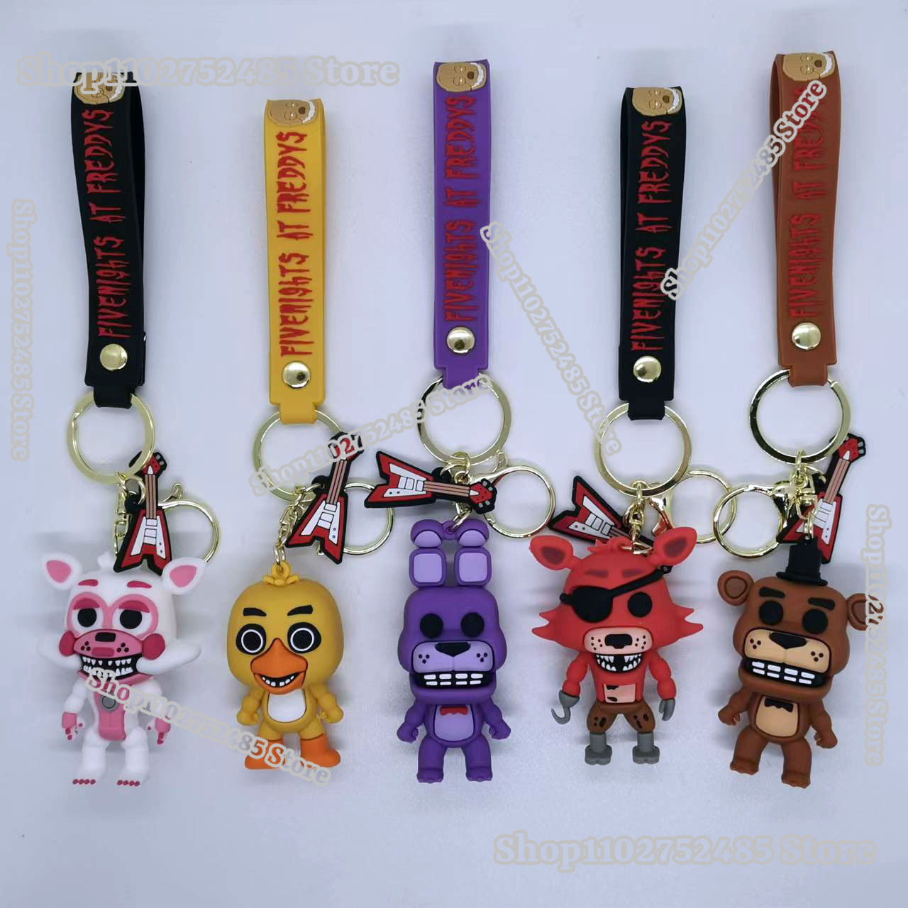 5pcs Cartoon Anime FNAF Figure - Car Accessories Gifts For Men review and price