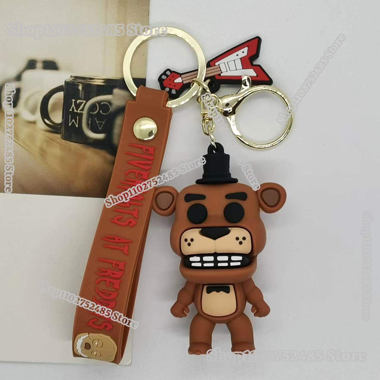 5pcs Cartoon Anime FNAF Figure - Car Accessories Gifts For Men review and price