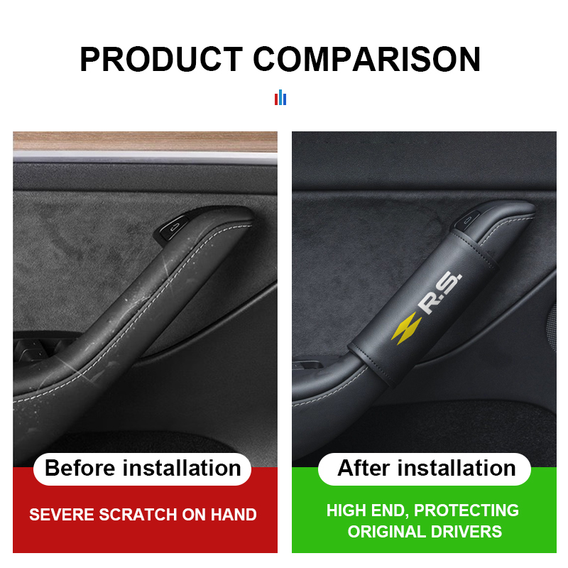 Leather Car Door Handle Anti S - Car Door Handle Protector review and price