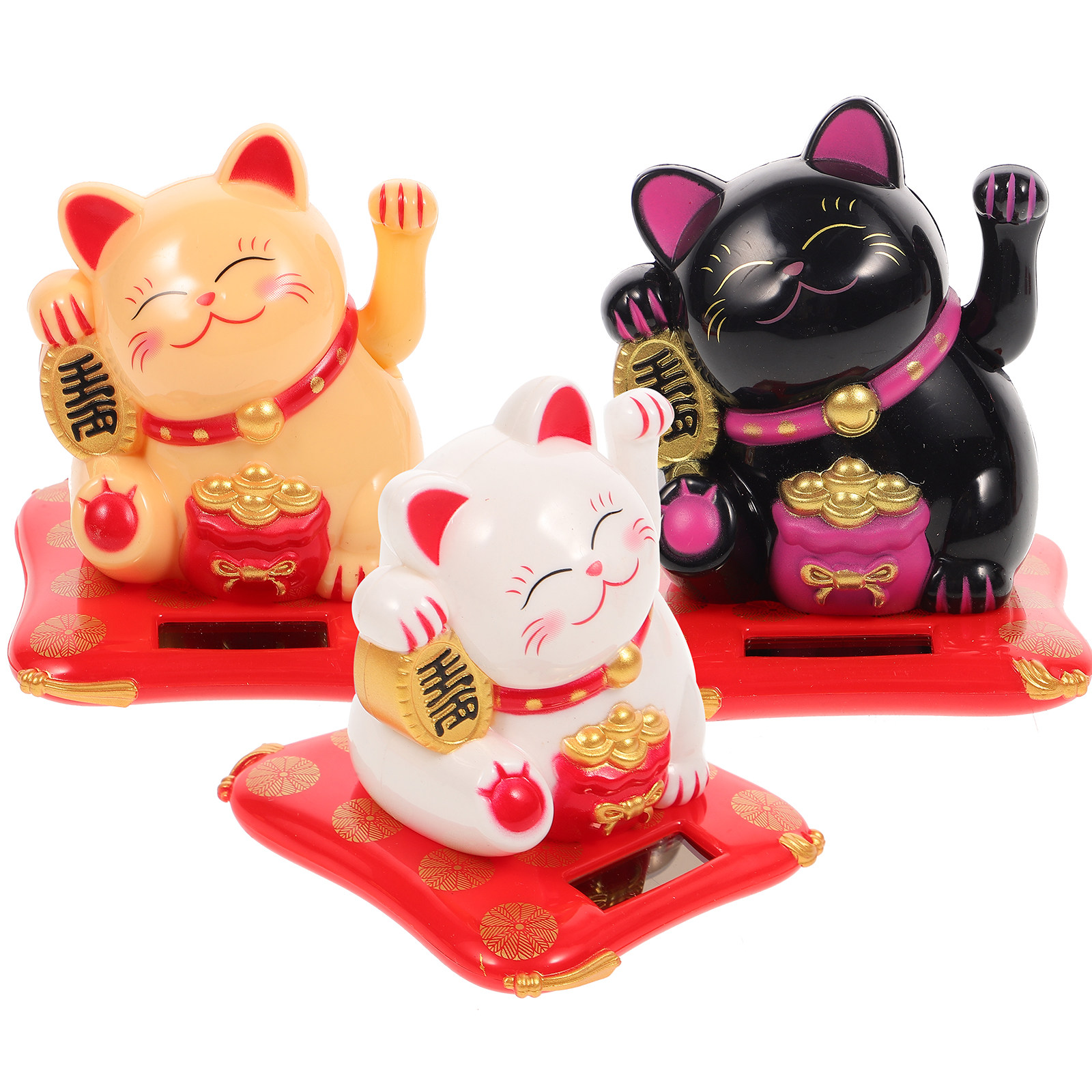 3Pcs Solar Powered Waving Cat  - Car Accessories Gift Ideas review and price