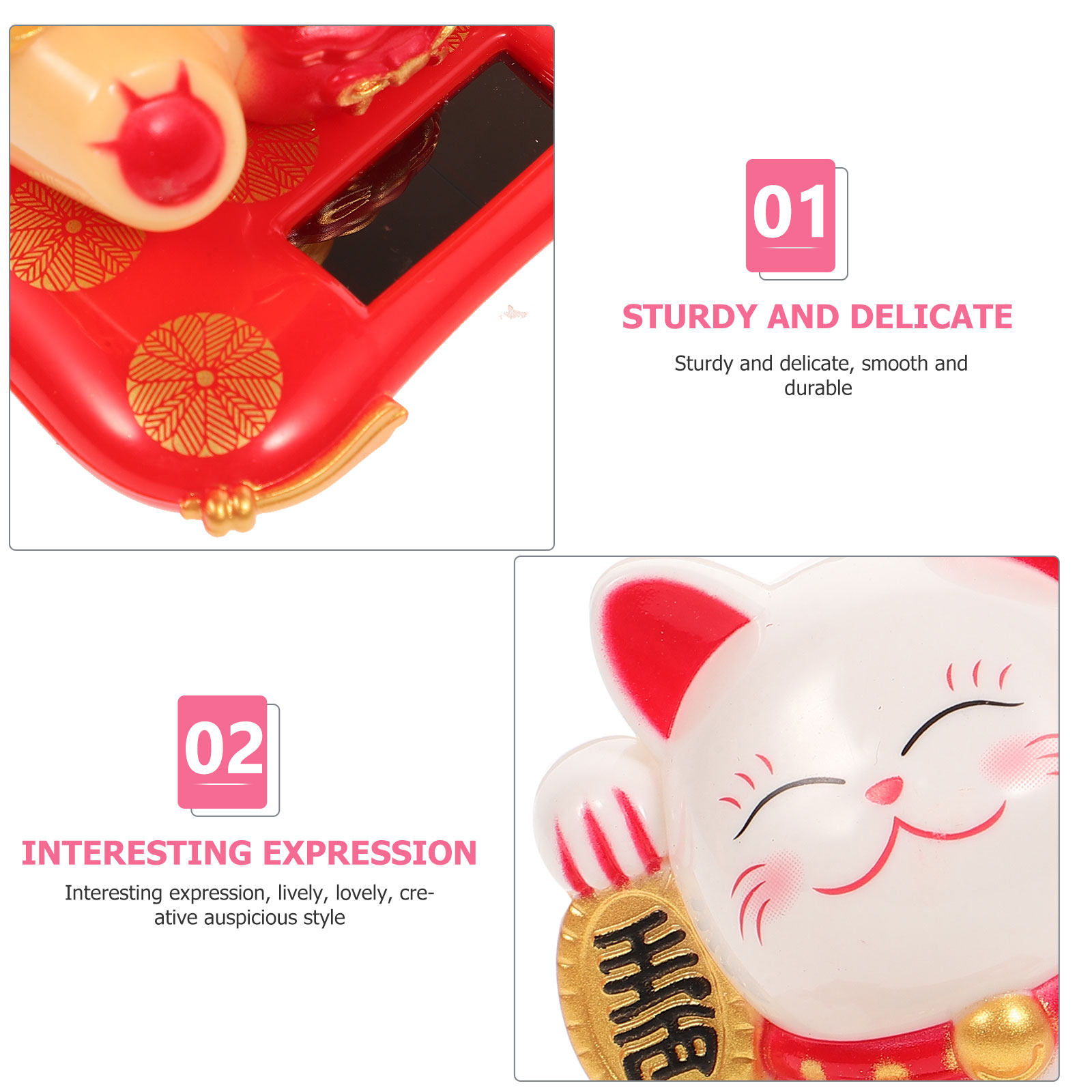 3Pcs Solar Powered Waving Cat  - Car Accessories Gift Ideas review and price