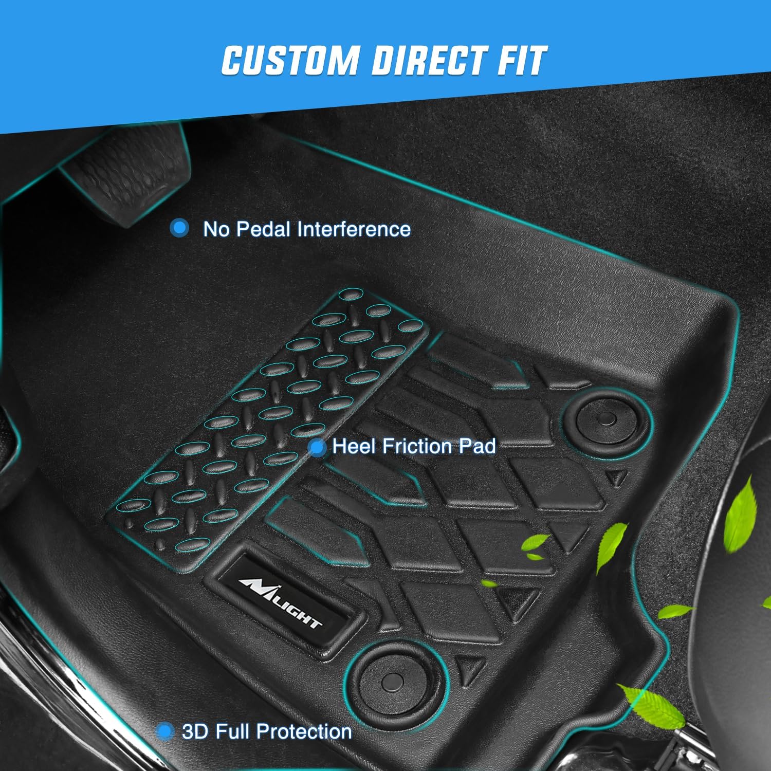 Nilight Custom Fit TPE Floor M - Car Floor Mat Rubber review and price