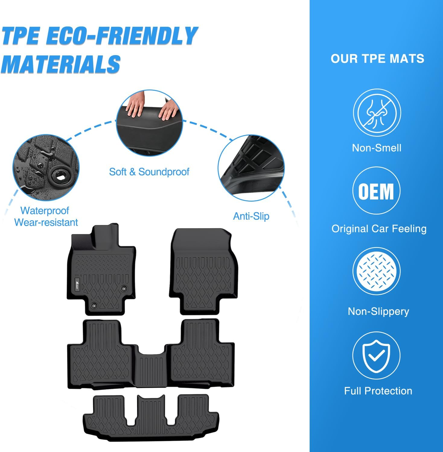 Nilight Custom Fit TPE Floor M - Car Floor Mat Rubber review and price