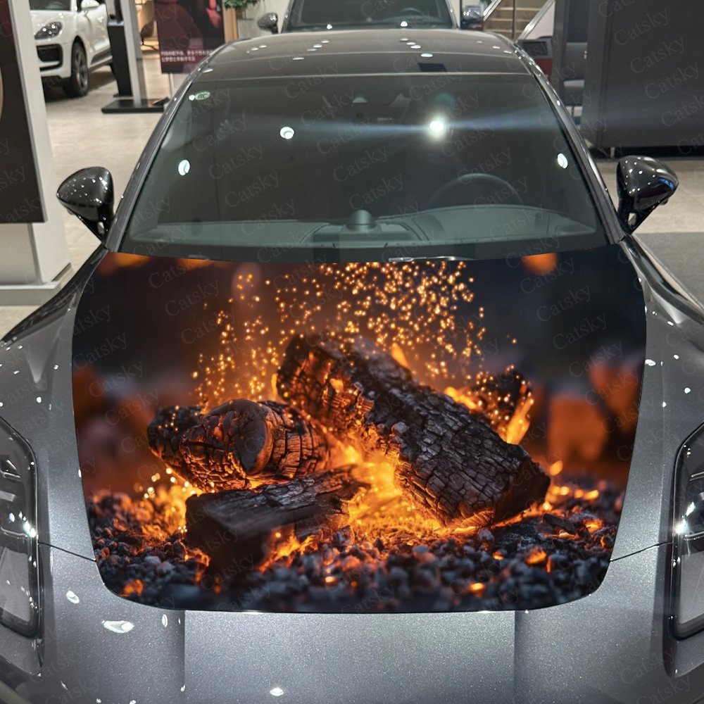 Bonfire Pile Car Hood Stickers - Car Accessories Gift Ideas review and price