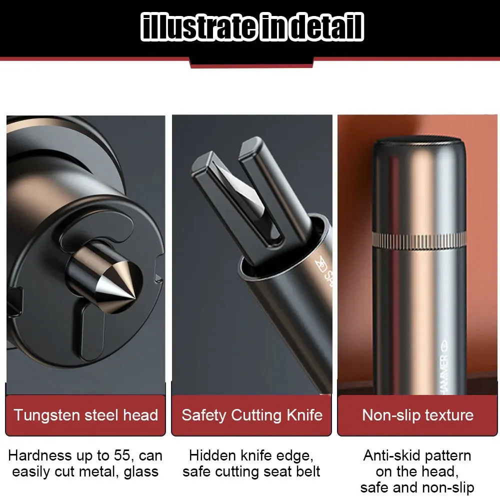 2 in 1 Car Safety Hammer Emerg - Car Emergency Tool Kit review and price
