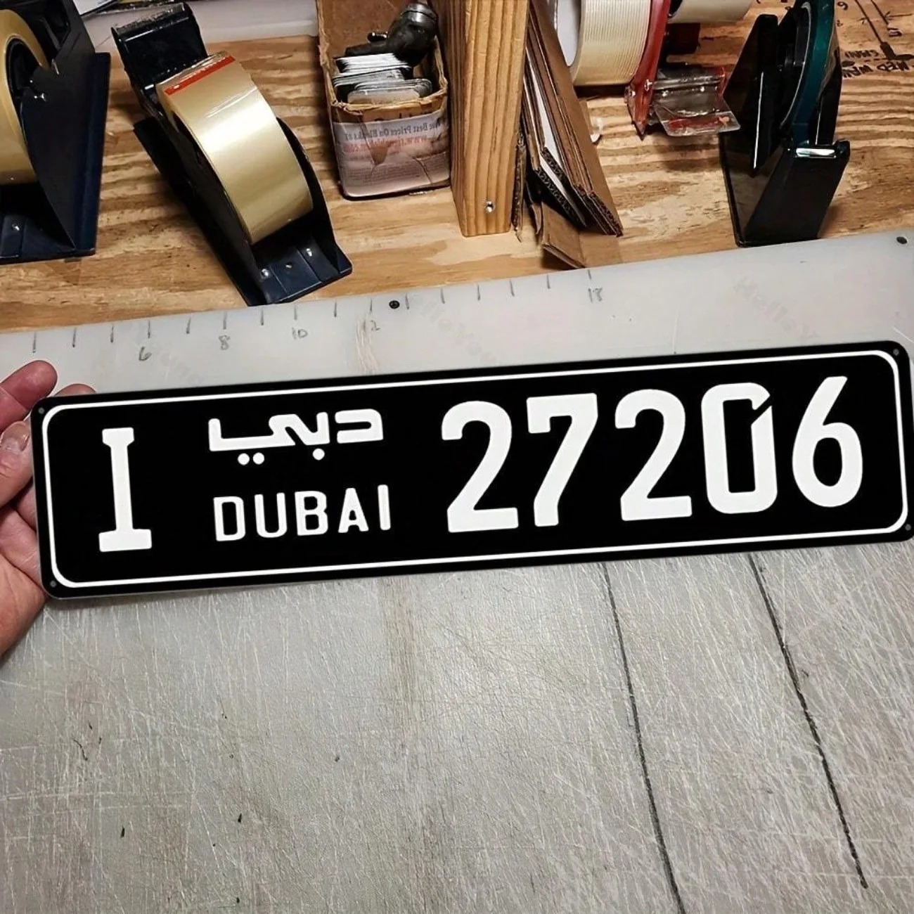 Engraved Aluminum Dubai‑Themed - Car Accessories In Dubai review and price