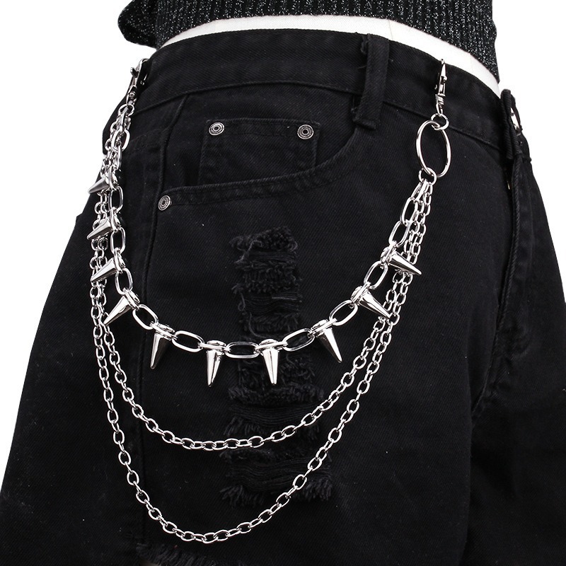 Hip Hop Punk Rock Metal Pants  - Car Accessories Gifts For Men review and price