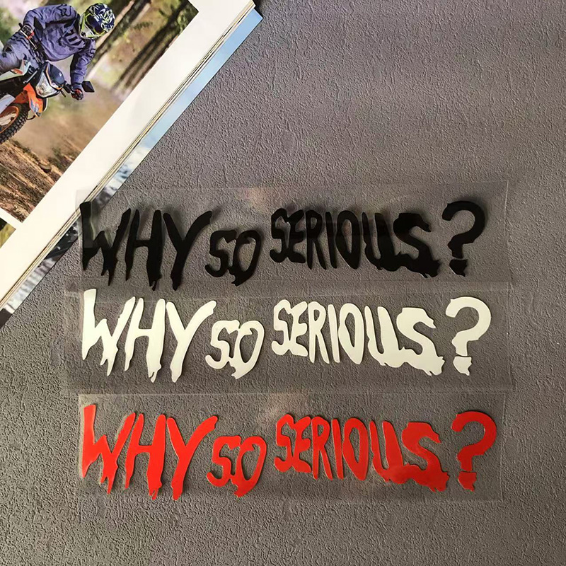 Why So Serious Decals Motorcyc - Car Accessories Joker review and price