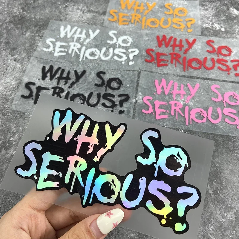 1PC Funny Why So Serious Lette - Car Accessories Joker review and price