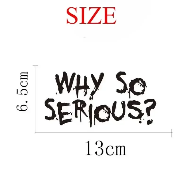 1PC Funny Why So Serious Lette - Car Accessories Joker review and price
