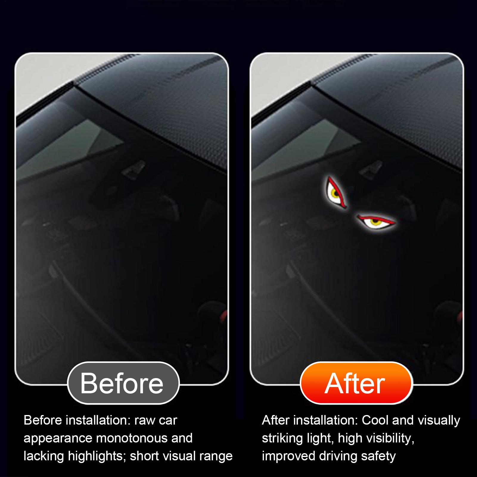 Solar LED Eye Shape Light Wate - Car Accessories Unique review and price