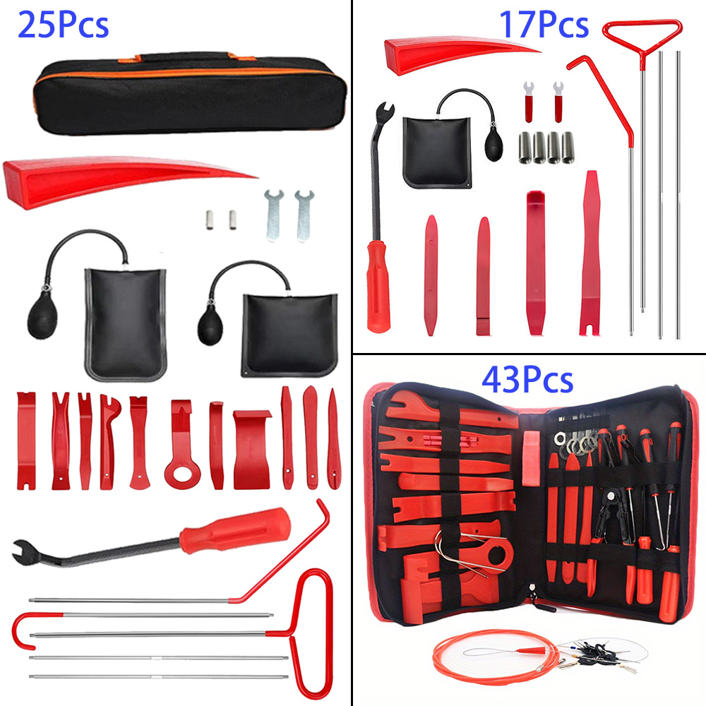 43/25/17Pcs Car Air Wedge Pump - Car Emergency Tool Kit review and price