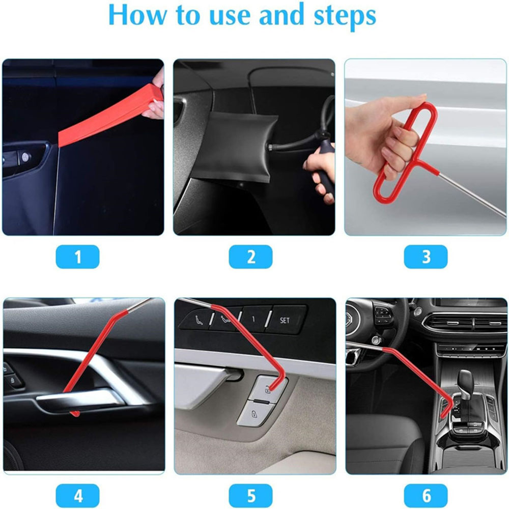 43/25/17Pcs Car Air Wedge Pump - Car Emergency Tool Kit review and price