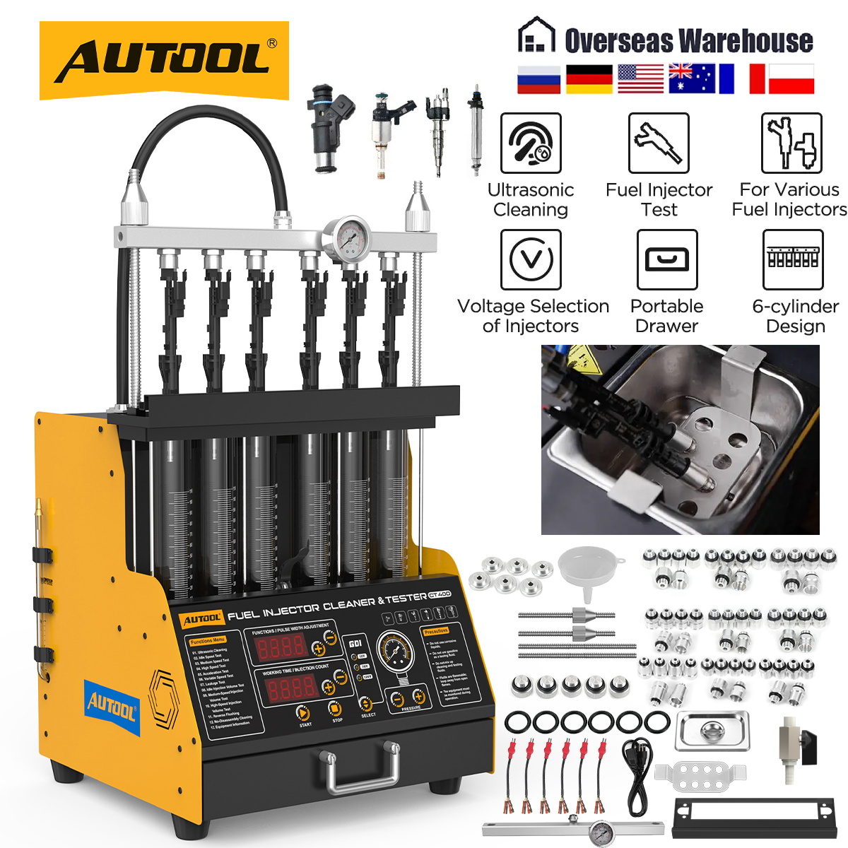 AUTOOL CT400 GDI EFI FEI Piezo - Fuel Injector Cleaner review and price