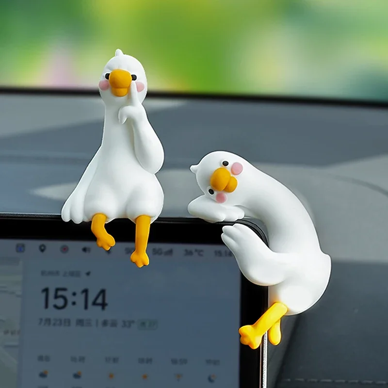 1/4pcs Cute 3D Duck Figurine M - Car Accessories Gift Ideas review and price