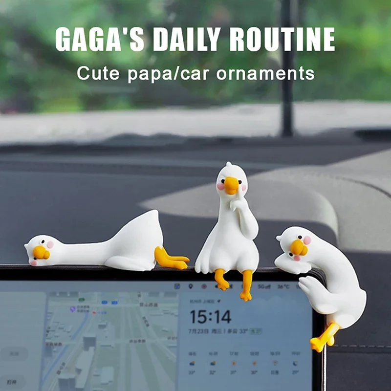 1/4pcs Cute 3D Duck Figurine M - Car Accessories Gift Ideas review and price